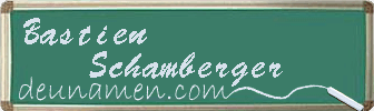 Bastien Schamberger Visitenkarte